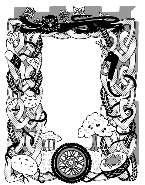 Celtic knotwork frame